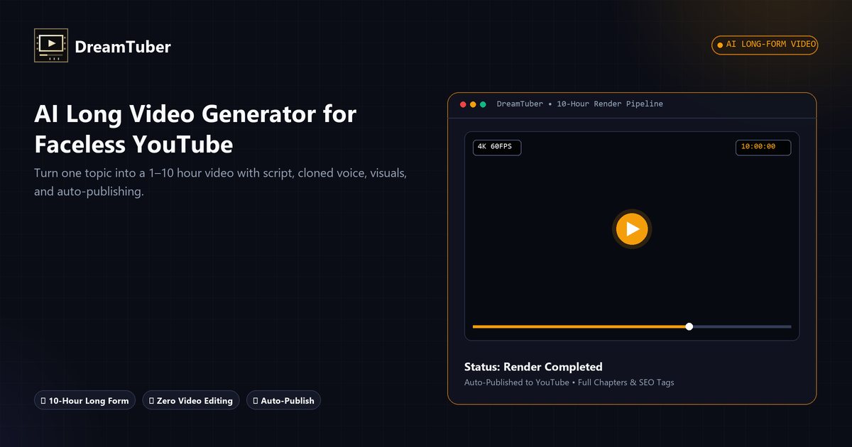 DreamTuber — official preview image